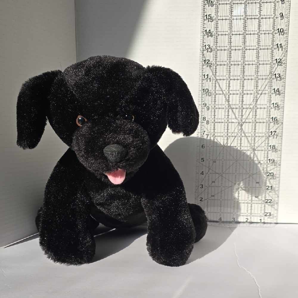 Build-A-Bear Black Dog Stuffed Animal